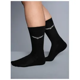 TRIGEMA Sportsocken im Doppelpack 2-Paar Schwarz 35-38