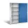 C+P CP Stahlschrank 2149-00 S10051 lichtgrau, enzianblau 160,0 x 40,0 x 195,0 cm, aufgebaut