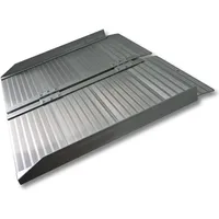 Wiltec Rollstuhlrampe faltbar 150 cm 270 kg Gehhilfe Aluminium silber