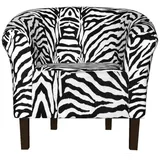 FORTISLINE Clubsessel Loungesessel Cocktailsessel Monaco 2" "Zebra Design W378