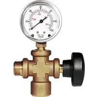 Rems Manometer 115110 R, mit Anschlussstück und Absperrventil, bis