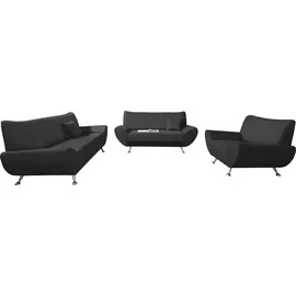Home Affaire Polstergarnitur HOME AFFAIRE "Saltare elegant und komfortabel, OTTOs Choice, 3-2-1", schwarz (schwarz,), H:78cm T:82cm, Sitzmöbel-Sets
