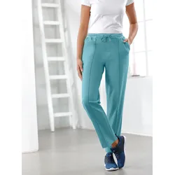Trainingshose CATAMARAN, Damen, Gr. 40/42, Normalgrößen, blau (ozean), 50% Baumwolle, 50% Polyester, unifarben, lang, Hosen