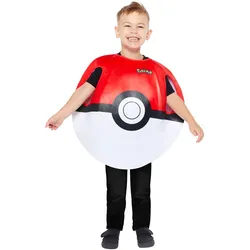 Pokeball Pokemon Überwurf Kinderkostüm - Kinder-3-7-Jahre