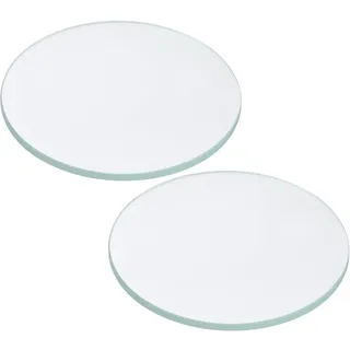 PATIKIL 1.97x0.08 2Stk Blitzlicht Glas Objektiv Polierte Kante Glas Objektiv für LED Licht Quelle Objektiv Handgerät Blitzlicht Ersatz Durchsichtig