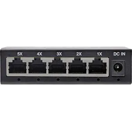 InLine Gigabit Switch 5-Port, 1Gb/s, Desktop, Metallgehäuse, lüfterlos