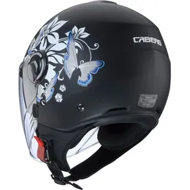 Caberg Riviera V4 X Mia Matt-Schwarz/Weiß-Grau-Hellblau M