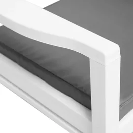 vidaXL Garten-Essgruppe 3-tlg. weiß