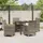 vidaXL Garten Essgruppe 5-tlg. Grau
