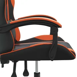 vidaXL Gaming-Stuhl Drehbar Schwarz und Orange