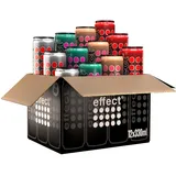 effect VODKA MIX SET – 12 x 330 ml Dosen Einweg – Mixkarton mit 4 Sorten (AÇAÍ, GUAVA, ENERGY, STRAWBERRY APRICOT), gemixt mit 9 MILE Vodka – Premium Longdrink für unterwegs und zum Probieren