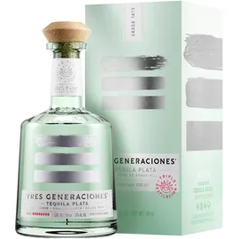 tres generaciones Tequila Plata 100% Agave Azul