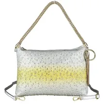 COLLEZIONE ALESSANDRO Bling Abendtasche Damen Taschenbörse gelb