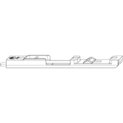 MM Kantriegel oben MM-KS, für 4 mm Falzluft, R8, L=170 mm, silber