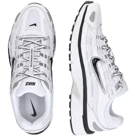 Nike P-6000 Herren White/Black/Metallic Silver/Black 40