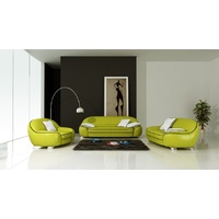 JVmoebel Sofa Sofagarnitur 3+2+1 Polster Designer Sofas Couch Sofa Garnituren Leder, Made in Europe grün