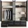 Priess Wäscheschrank Barcelona 185 x 193 x 54 cm Braun/Schwarz