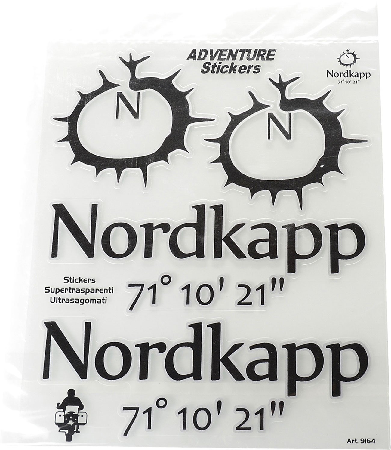 Booster Nordkapp, jeu d autocollants - Noir/Net