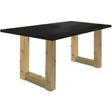58 aufm Kessel Eila 140 x 75 x 90 cm Asteiche/Schwarzstahl