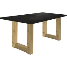 58 aufm Kessel Eila 140 x 75 x 90 cm Asteiche/Schwarzstahl