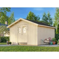 Palmako Gerätehaus Lucas 12,1 m2 - 16 mm naturbelassen