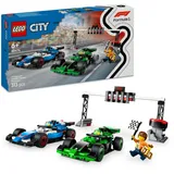 LEGO City F1 Startaufstellung mit VCARB Sauber Rennautos (60474)