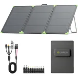 N-Type 16BB 200W Tragbares Bifazial Solarpanel,Callsun Faltbare Monokristallines Solarpanel für Tragbare Powerstation, Ideal für Camping, Outdoor, Garten, Balkon, Wohnmobi