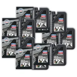 7x 1L LIQUI MOLY 1130 Motoröl SAE 50 Classic Motorenöl Oldtimer Youngtimer Öl