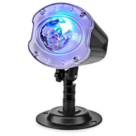 Nedis Dekoratives Licht | LED- und Laserprojektor | Bunte LED und grüner Laser - Innen- und Aussenbereich | Fernbedienung Schwarz