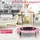 Costway Kindertrampolin 92 cm Rosa