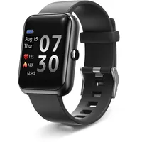 LEBEXY Smartwatch für Damen Herren | Schrittzähler Fitness Armband Tracker | Fitnessuhr mit Schrittzähler | Sportuhr Smart Watch, 1.3 Zoll (Nau Schwarz)