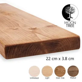 Moontree Wandregal 50 x 22 x 3,8 cm Hellbraun