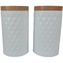 sesua Vorratsdose 19 cm 2-tlg. weiß
