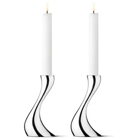 Georg Jensen Kerzenständer-Set Cobra Edelstahl Silber