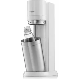 Sodastream Duo weiß + Glaskaraffe + PET-Flasche + Zylinder