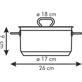 Tescoma HOME PROFI Kasserolle 18 cm rund