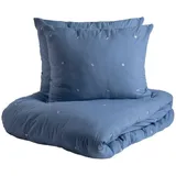 homla Bettwäsche, Blau, Textil, 220x200 cm, Schlaftextilien, Bettwäsche, Bettwäsche