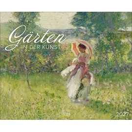 Korsch Verlag Gärten in der Kunst 2027: Kunstkalender mit Werken des Künstlers Claude Monet, Impressionismus. Wandkalender im Format: 36 x 44 cm.
