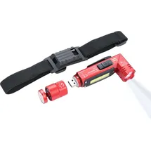 Troika ECO KNICKLICHT Hand-Taschenlampe + Stirnband-Taschenlampe, COB LED