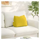 vidaXL Rückenkissen 45 x 20 x 35 cm Gelb