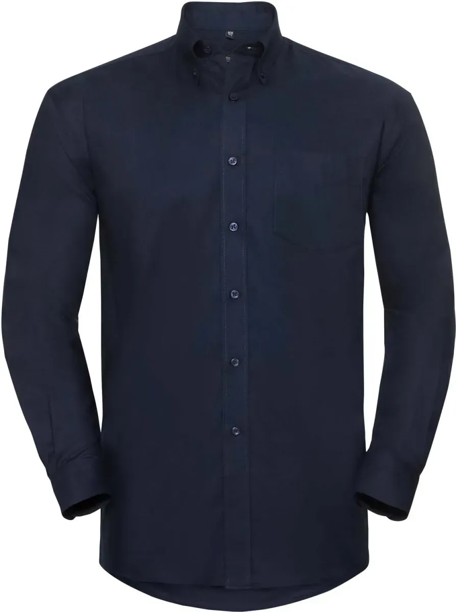 Russell Herren Oxford Hemd langarm R-932M-0 bright navy XXL (45/46)