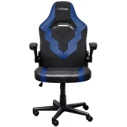 Trust Gaming GXT703B Riye Gaming Stuhl Bequemer verstellbarer Gaming-Stuhl mit hochklappbaren Armlehnen, blau