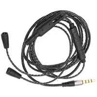 Upgrade-Kopfhörer-Ersatzkabel, für IE 8 IE 80, mit Lautstärkeregler und Mikrofon, OFC-Kopfhörer-Audiokabel, Ersatz-Audiokabel