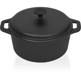 vidaXL Kochtopf 26,5 cm rund