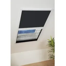 Hecht Culex Fliegengitter Alu Plissee 110 x 160 cm Braun