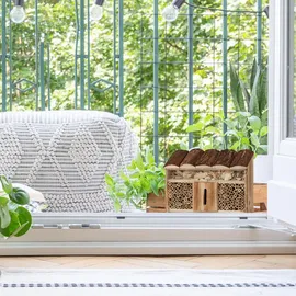 Relaxdays Insektenhotel braun 30,5 x 9,5 x 31,0 cm