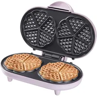 Bestron Doppel-Waffeleisen Für Klassische Herzwaffeln, Herzwaffeleisen Mit Backa