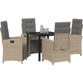 vidaXL Garten Essgruppe 5-tlg. Beige