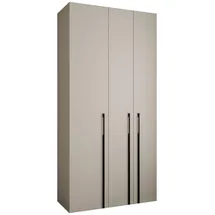 abiks möbel Drehtürenschrank COMO 120 x 245,5 x 40 cm Schwarz