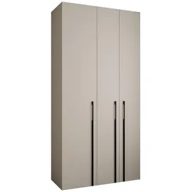 abiks möbel Drehtürenschrank COMO 120 x 245,5 x 40 cm Schwarz